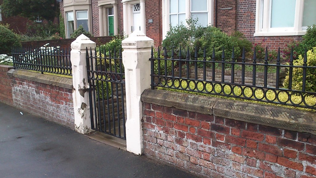 loop and spear head wall railings